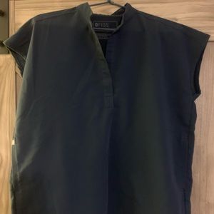 Figs Dark Harbor Rafaela Extra Small Scrub Top